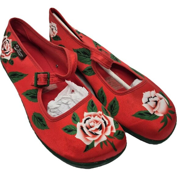 Hot Chocolate Design Chocolaticas Blossom Shine Mary Jane Flats Women's 11 41 - Picture 1 of 12